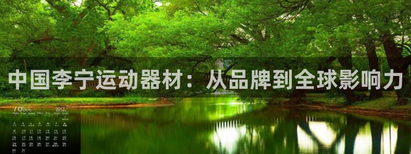 tpwallet官网下载开户：中国李宁运动器材：从品牌到全球